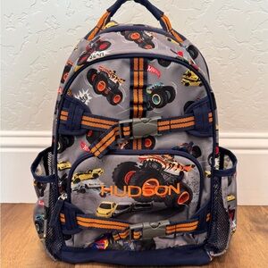 Pottery Barn Kids Hot Wheels Monster Truck Backpack - Large